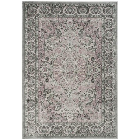 Safavieh 8 x 11 ft.-2 in. Rectangle Paradise Power Loomed RugLight Grey & Spruce PAR169-2710-8